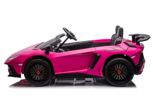 24V Lamborghini Aventador 2 Seater Ride on Car for Kids with Brushless Motor - DTI Direct USA