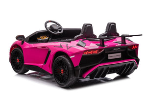 24V Lamborghini Aventador 2 Seater Ride on Car for Kids with Brushless Motor - DTI Direct USA