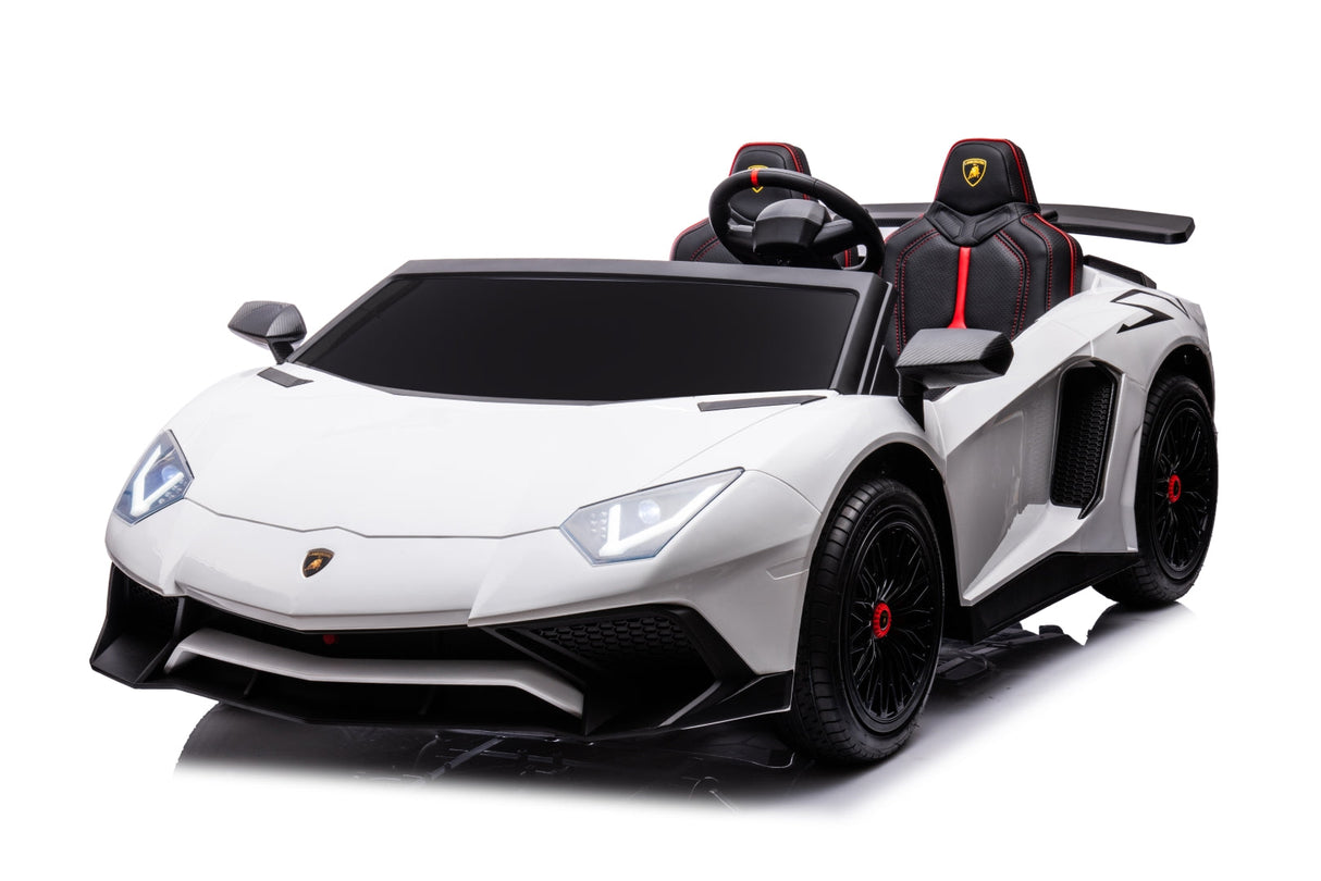 24V Lamborghini Aventador 2 Seater Ride on Car for Kids with Brushless Motor - DTI Direct USA
