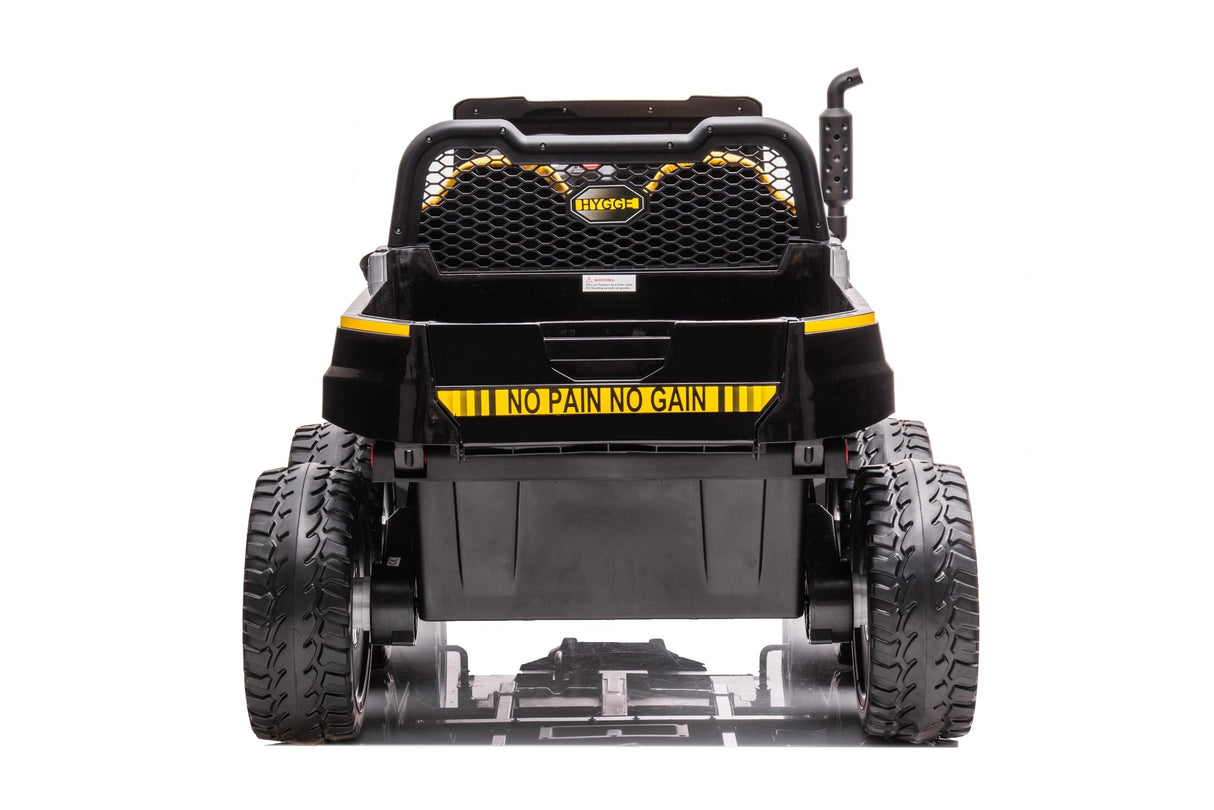 24V 6 Wheeler Freddo Tractor Trailer 2 Seater Ride-on with Dump Cart and Parental Remote - DTI Direct USA