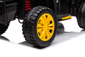 24V 6 Wheeler Freddo Tractor Trailer 2 Seater Ride-on with Dump Cart and Parental Remote - DTI Direct USA