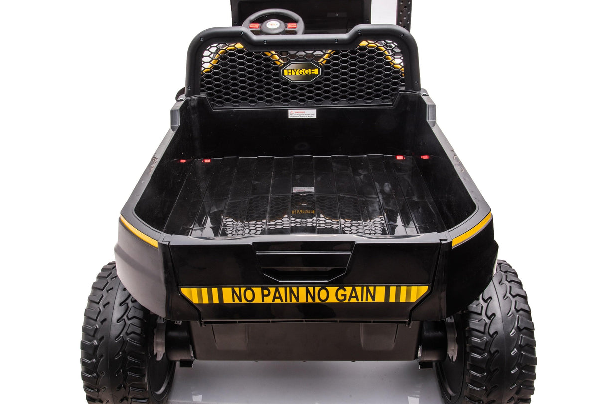 24V 6 Wheeler Freddo Tractor Trailer 2 Seater Ride-on with Dump Cart and Parental Remote - DTI Direct USA