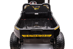 24V 6 Wheeler Freddo Tractor Trailer 2 Seater Ride-on with Dump Cart and Parental Remote - DTI Direct USA