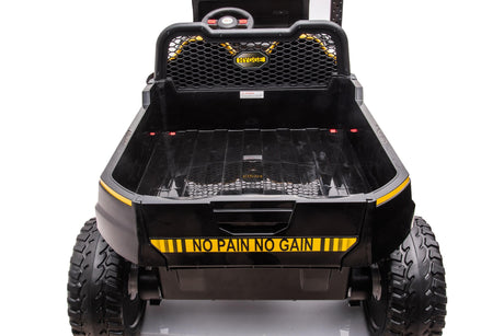 24V 6 Wheeler Freddo Tractor Trailer 2 Seater Ride-on with Dump Cart and Parental Remote - DTI Direct USA
