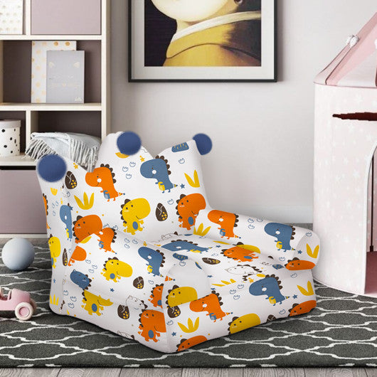 High-density Padding Kids Sofa with Armrest and Extra Pilow-Blue