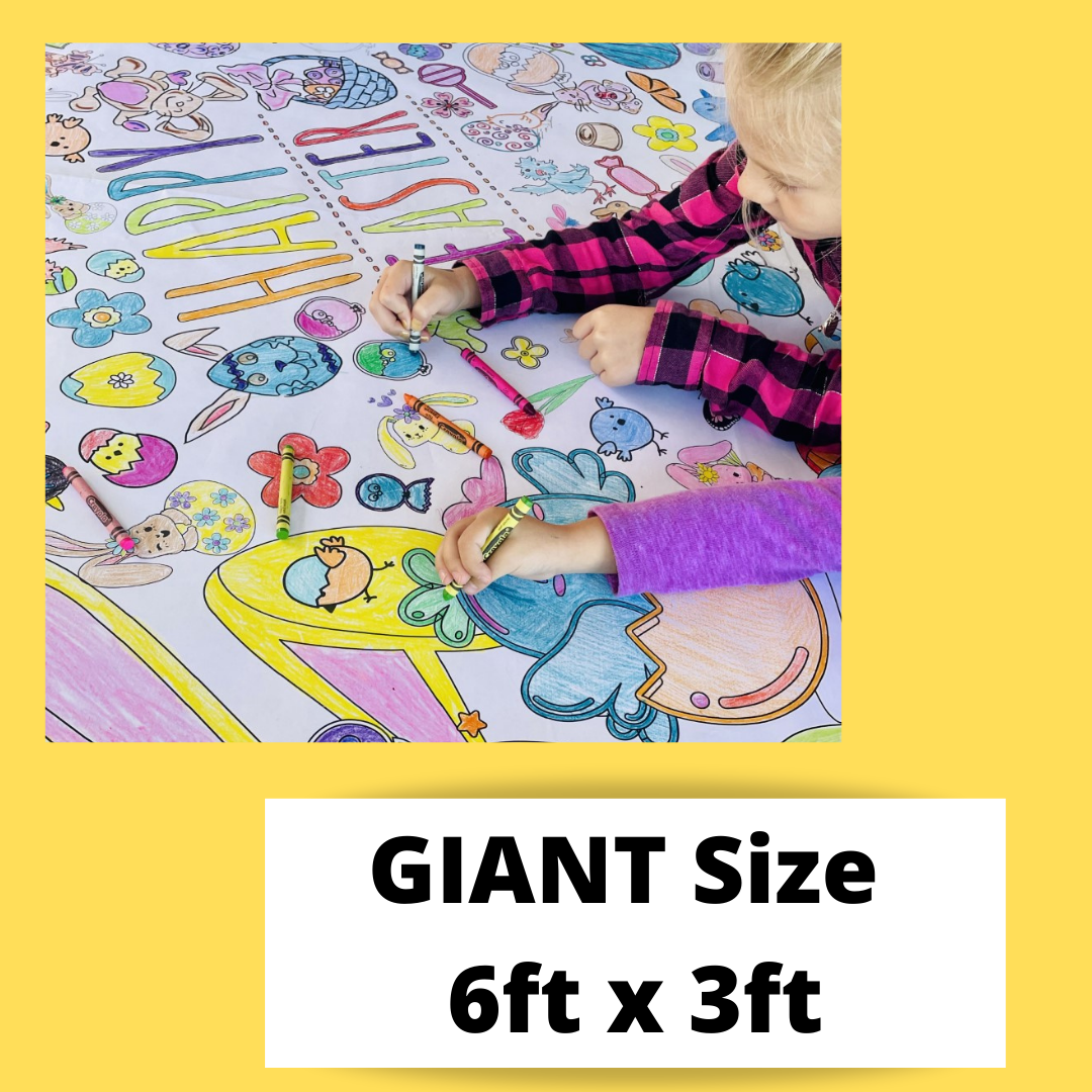 Easter Coloring Tablecloth by Creative Crayons Workshop