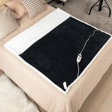 Electric Heated Blanket Throw with 10 Heat Settings-Gray