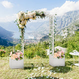 Garden Arbor with Planter-White
