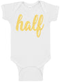 Half Gold Birthday Bodysuit - Aiden's Corner