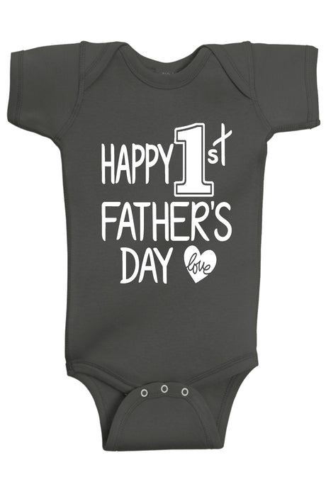 Happy 1st Father's Day Bodysuits - Aiden's Corner