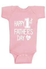Happy 1st Father's Day Bodysuits - Aiden's Corner