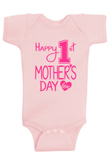 Happy 1st Mother's Day Bodysuits - Aiden's Corner