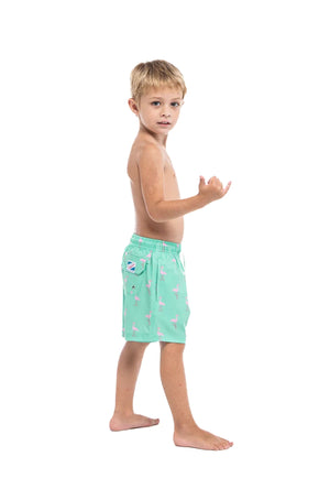 Green Flamingo by Bermies