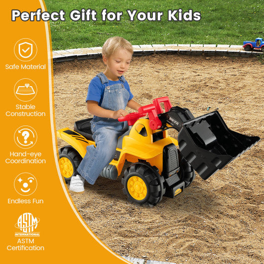 Kids Toddler Ride on Truck Excavator Digger