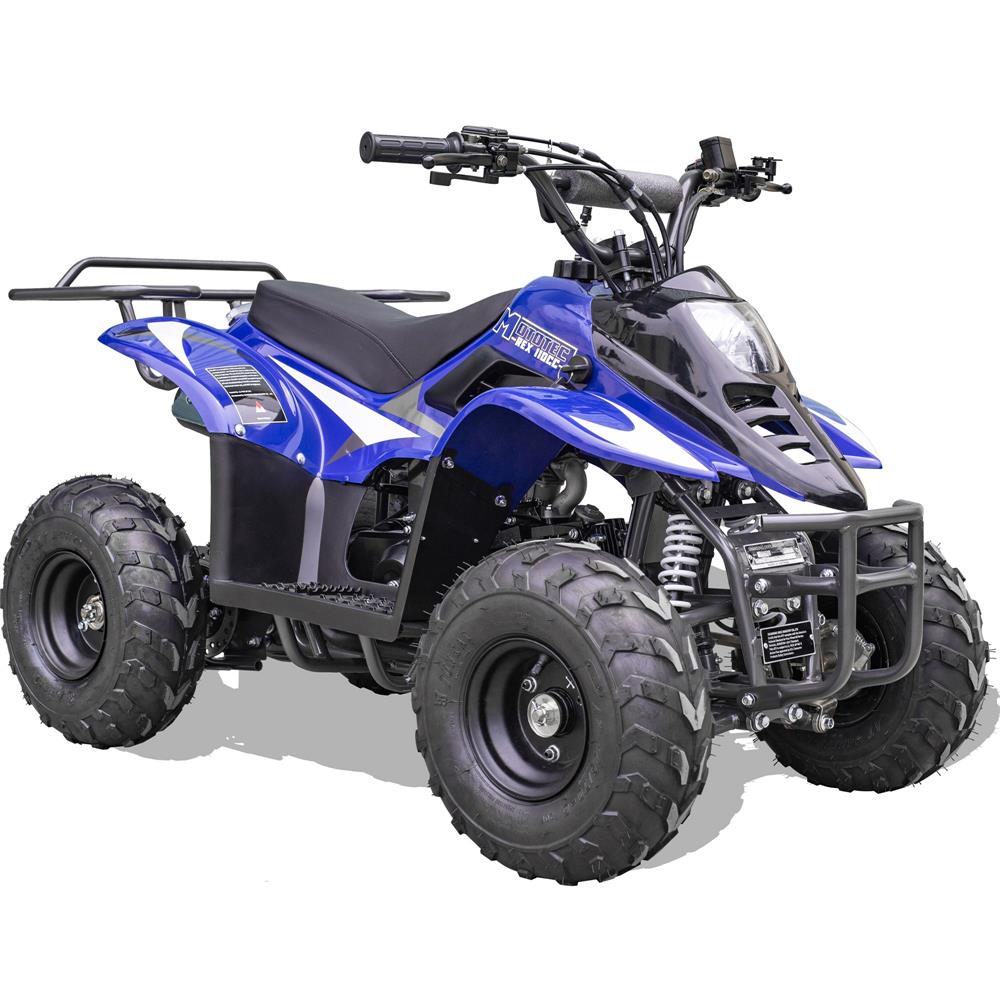MotoTec Rex 110cc 4-Stroke Kids Gas ATV Blue