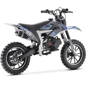 MotoTec Demon 50cc 2-Stroke Kids Gas Dirt Bike Blue