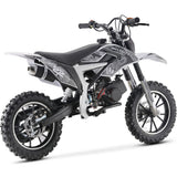 MotoTec Demon 50cc 2-Stroke Kids Gas Dirt Bike White
