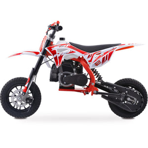 MotoTec Villain 52cc 2-Stroke Kids Gas Dirt Bike Red