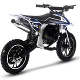 MotoTec Warrior 52cc 2-Stroke Kids Gas Dirt Bike Black
