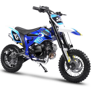 MotoTec Hooligan 60cc 4-Stroke Gas Dirt Bike Blue
