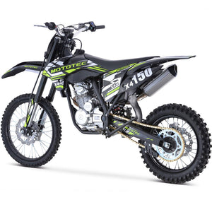 MotoTec X4 150cc 4-Stroke Gas Dirt Bike Black