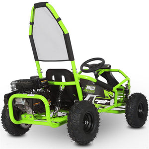 MotoTec Mud Monster 98cc Go Kart Full Suspension Green