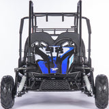 MotoTec Mud Monster XL 212cc 2 Seat Go Kart Full Suspension Blue