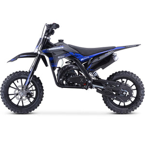MotoTec Thunder 50cc 2-Stroke Kids Gas Dirt Bike Blue