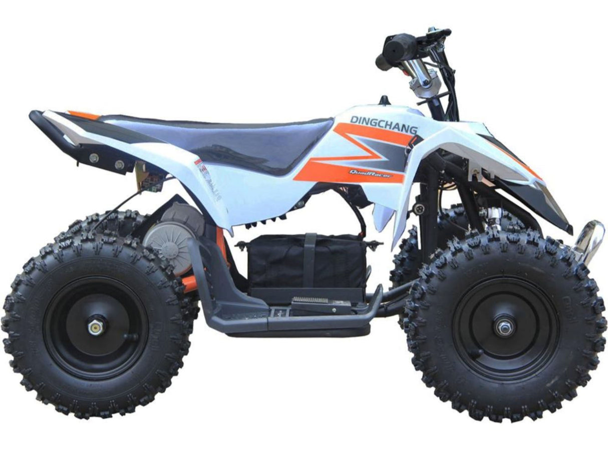 MotoTec 24v Kids ATV v3 White