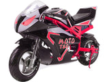 MotoTec Electric Pocket Bike GT 36v 500w Red