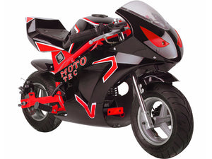 MotoTec Gas Pocket Bike GT 49cc 2-stroke Red