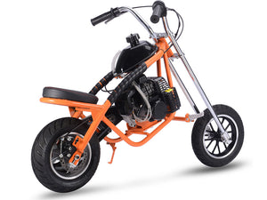 MotoTec 49cc Gas Mini Chopper Orange