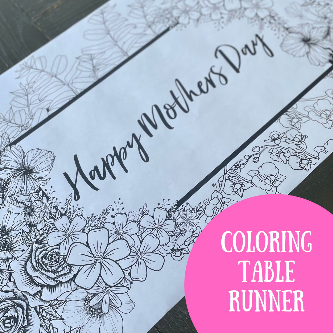 Happy Mother's Day Table Runner by Creative Crayons Workshop