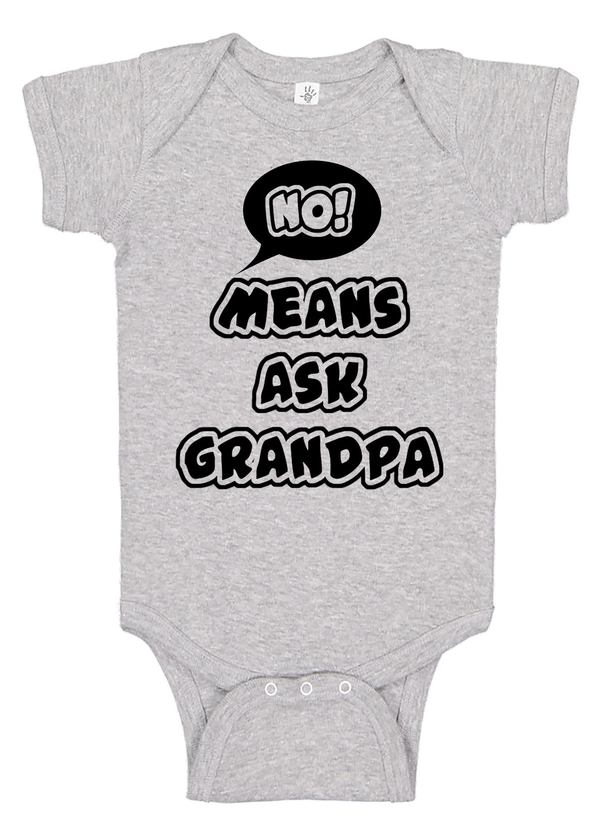 No Means Ask Grandpa Bodysuit - Aiden's Corner