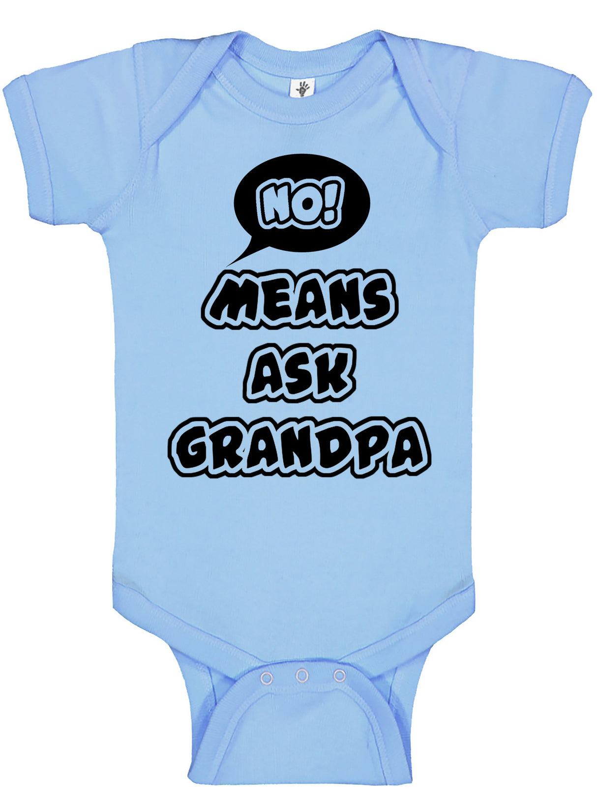 No Means Ask Grandpa Bodysuit - Aiden's Corner