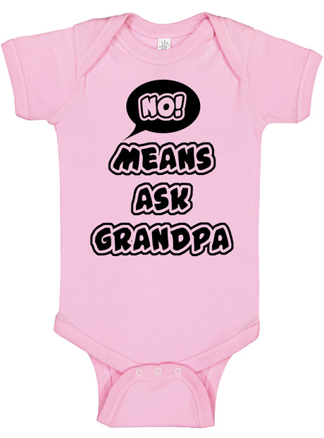 No Means Ask Grandpa Bodysuit - Aiden's Corner