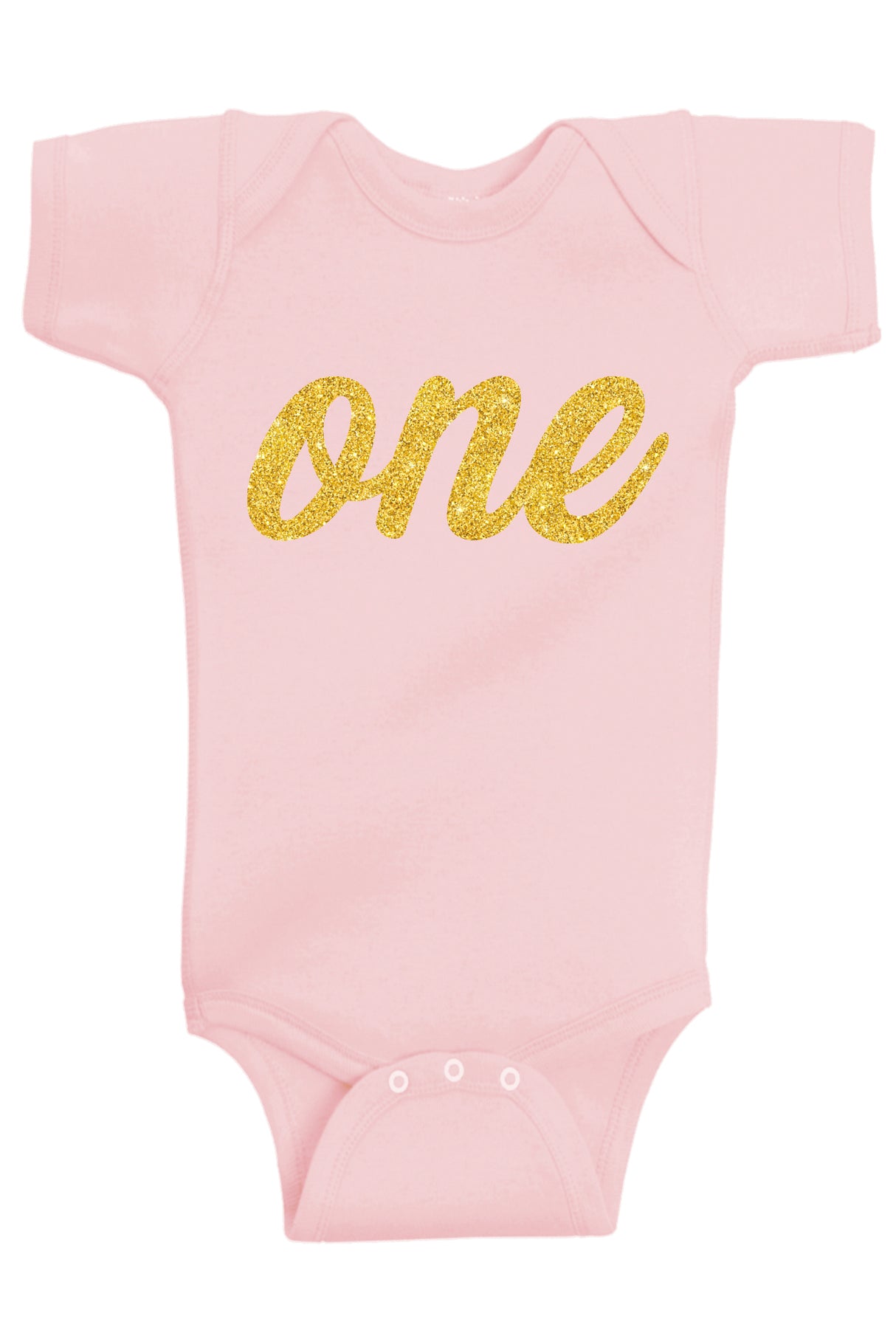 One Gold First Birthday Bodysuit - Aiden's Corner