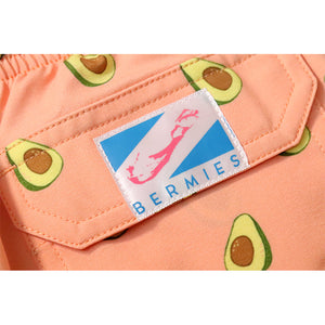 Pink Avocado - Kids Swim Trunks by Bermies