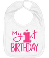 My First Birthday Smash Cake Bib - Aiden's Corner