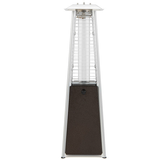 9500 BTU Portable Steel Tabletop Patio Heater with Glass Tube