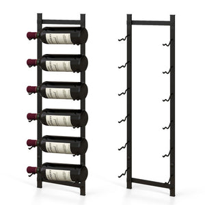 Rust proof Wall Mounted Wine Rack for 6 or 9 Bottles-M