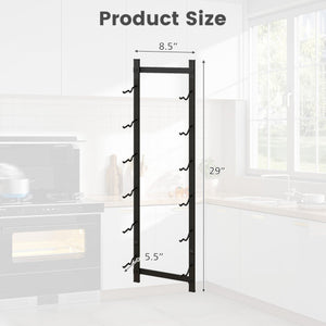 Rust proof Wall Mounted Wine Rack for 6 or 9 Bottles-M