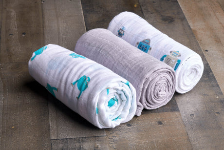 Space Robot Swaddle - Aiden's Corner Baby & Toddler Clothes, Toys, Teethers, Feeding and Accesories