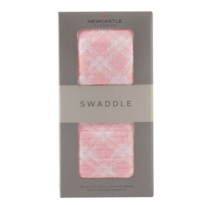 Primrose Pink Plaid Swaddle - Aiden's Corner Baby & Toddler Clothes, Toys, Teethers, Feeding and Accesories