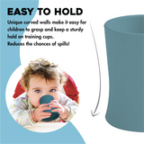 Sage & Blue - 4oz Baby Training Cups With Training Spoons by Senso Minds