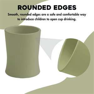 Sage & Blue - 4oz Baby Training Cups With Training Spoons by Senso Minds