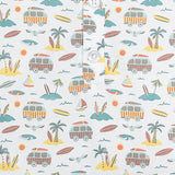 Henley Romper - Surf Camp 100% Pima Cotton by Feather Baby