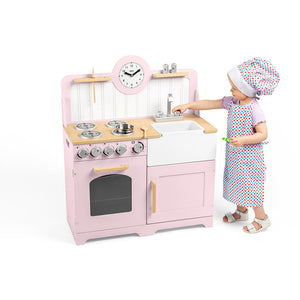 Country Play Kitchen (Pink) by Bigjigs Toys US