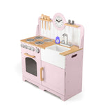 Country Play Kitchen (Pink) by Bigjigs Toys US
