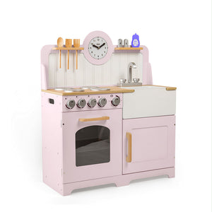 Country Play Kitchen (Pink) by Bigjigs Toys US